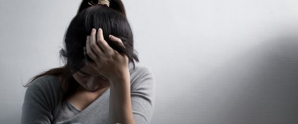 girl suffering from depression