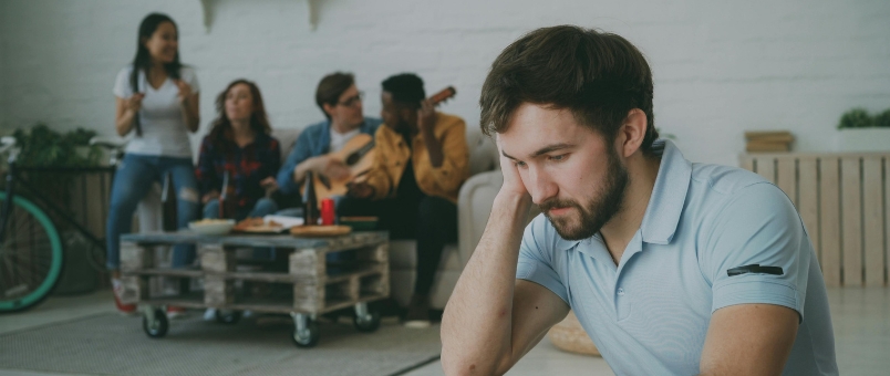 Man experiencing Xanax Withdrawal