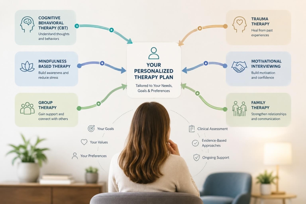 Personalized therapy plan with multiple treatment option