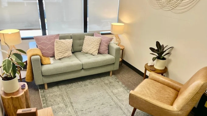 The Center for Family Healing & Therapy Seating area in office